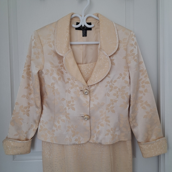 JS Collections Elegant Dress With Jacket Set Size 12 Petites - Picture 4 of 12